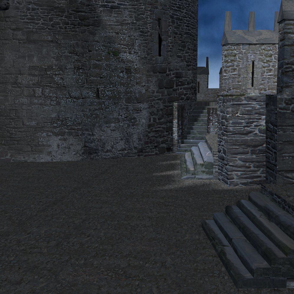 Castle Set 1 in obj format 3D model_3