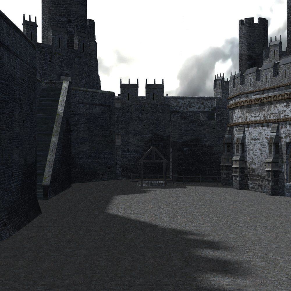 Castle Set 1 in obj format 3D model_5