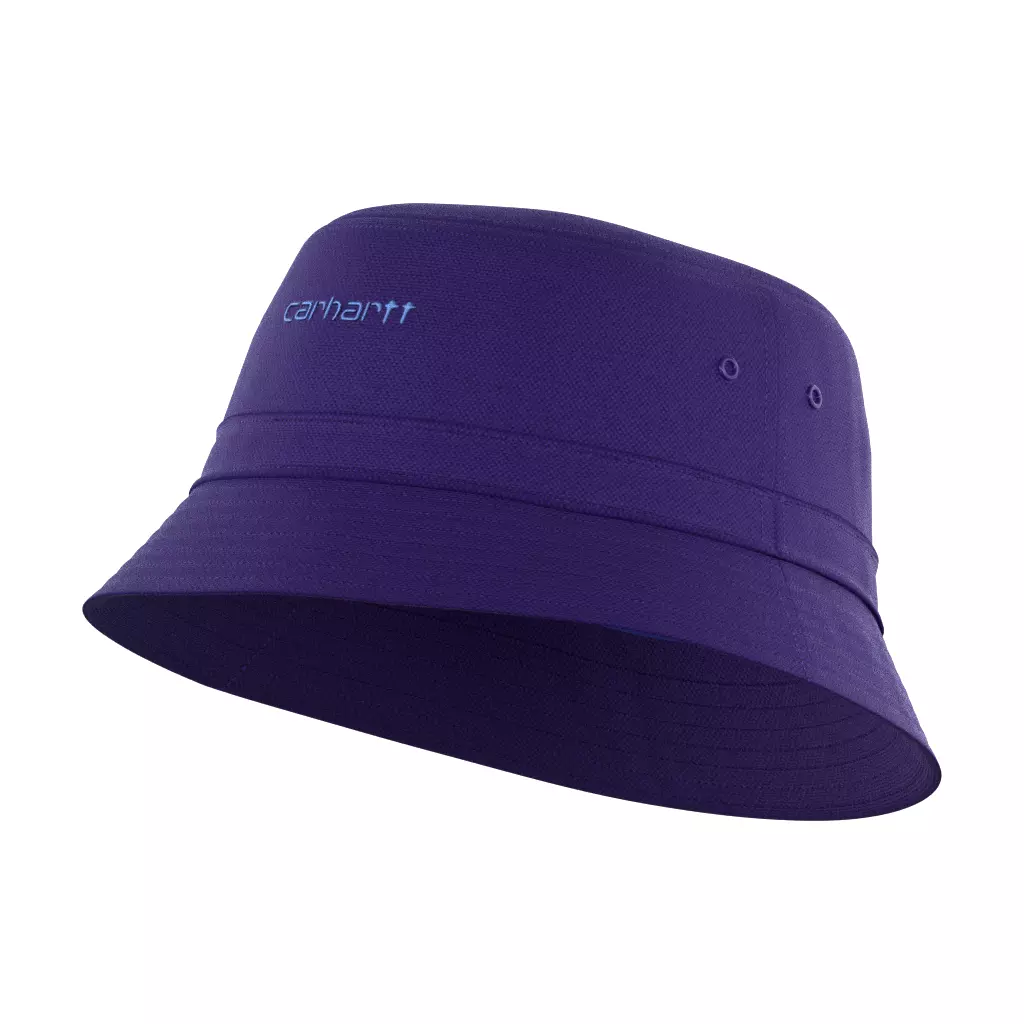 Carhartt Script Bucket Hat Razzmic Icy Water Low-poly 3D model