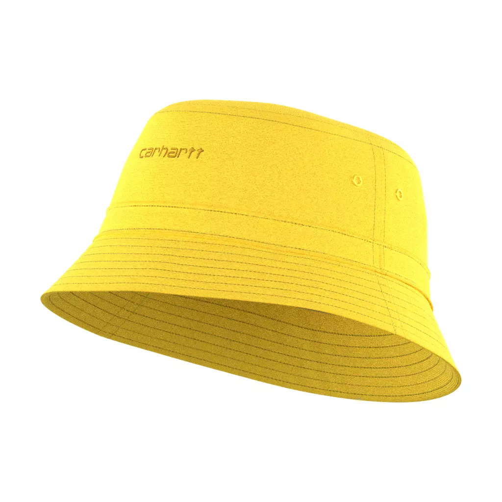 Carhartt Script Bucket Hat Soft Yellow Popsicle Low-poly 3D model
