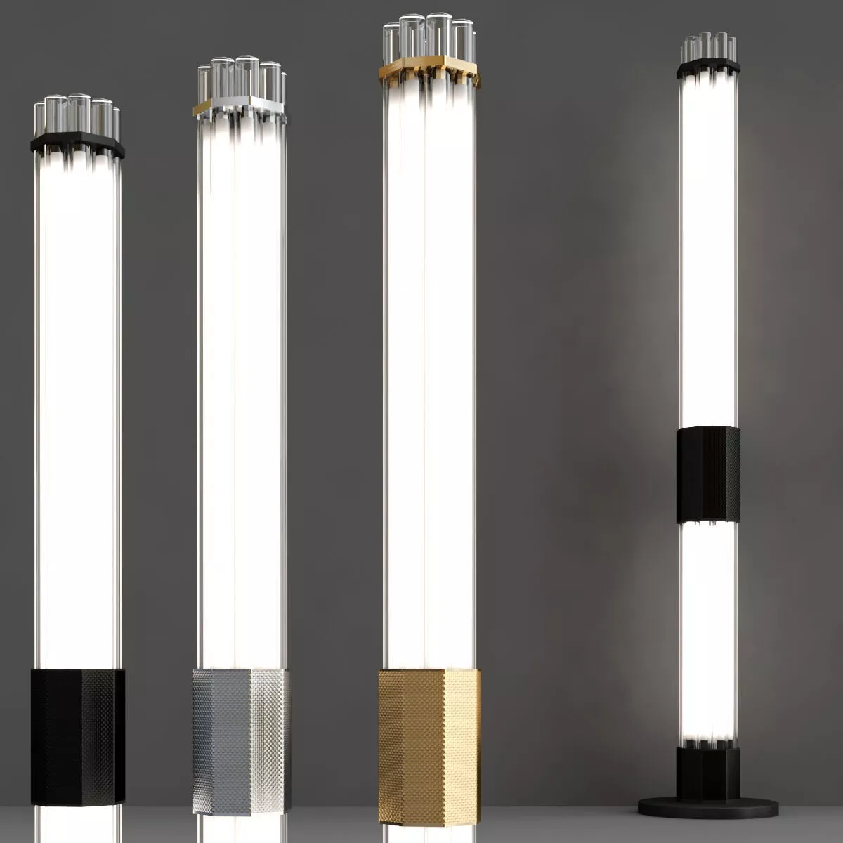 Fascio Large Floor Lamp Low-poly 3D model