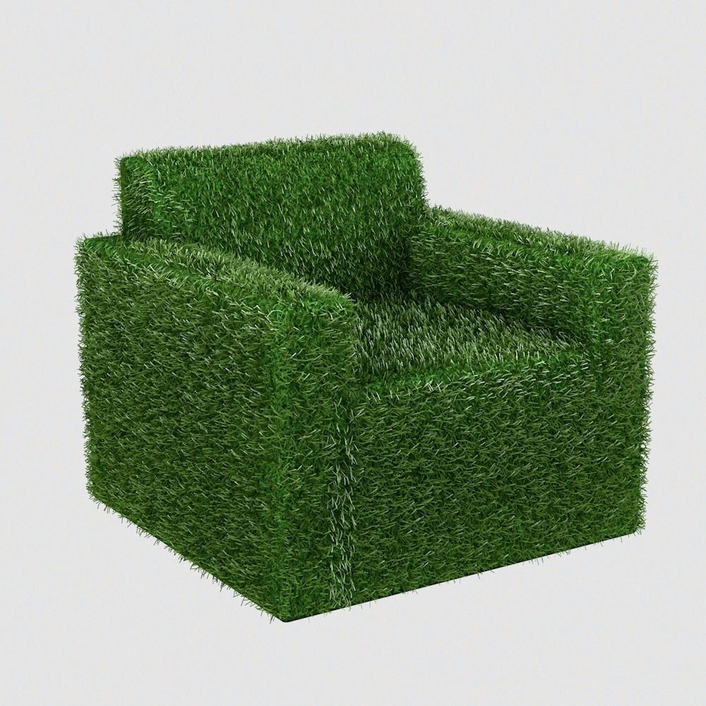 Sofa Grass 3D model_0