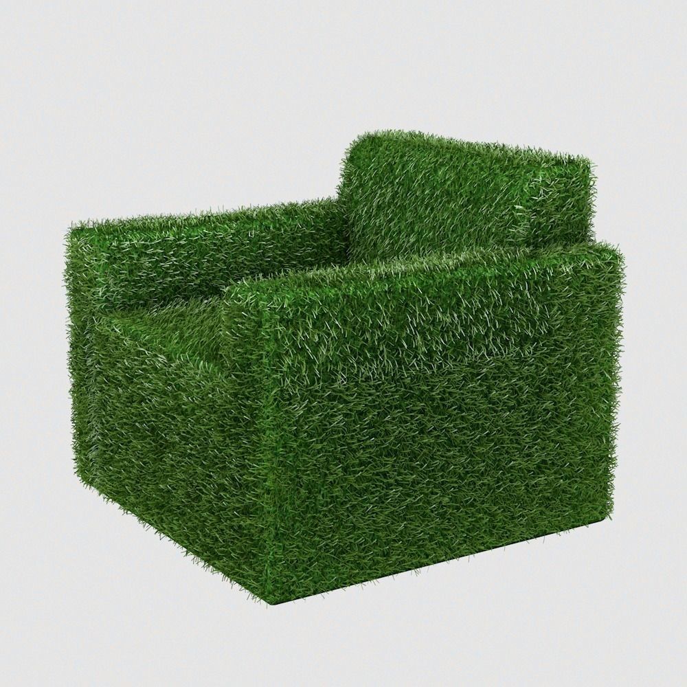 Sofa Grass 3D model_3