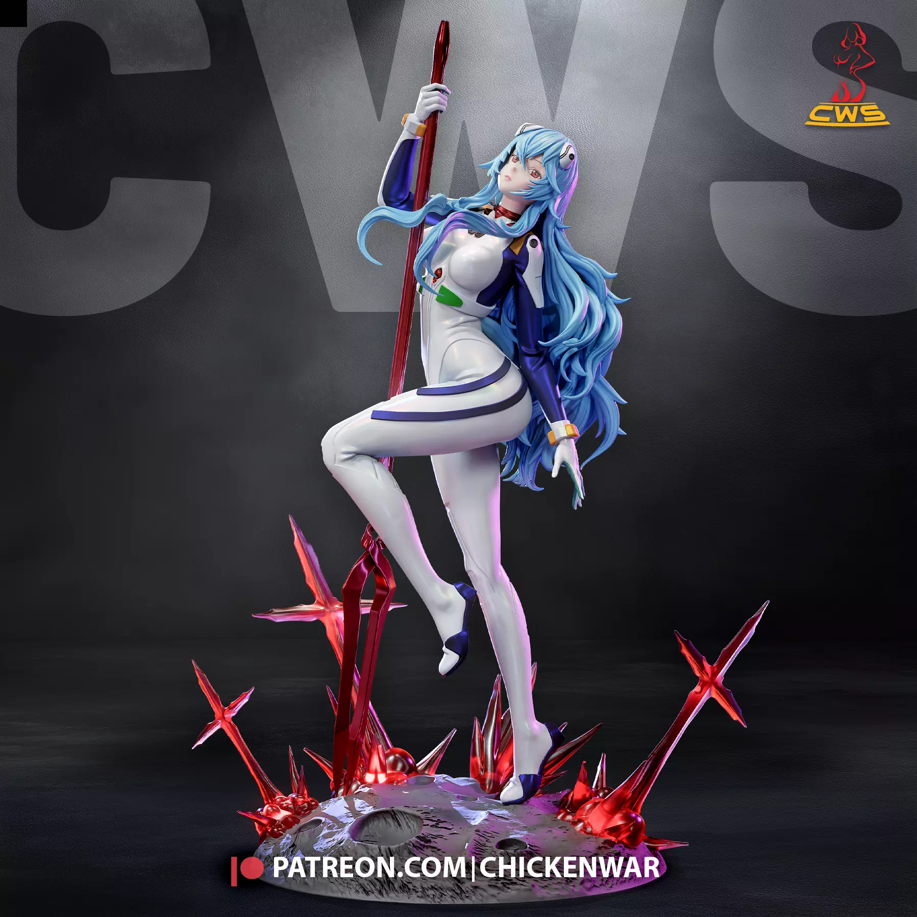 Rei Ayanami - Evangelion STL for 3D Print - CWS 3D print model