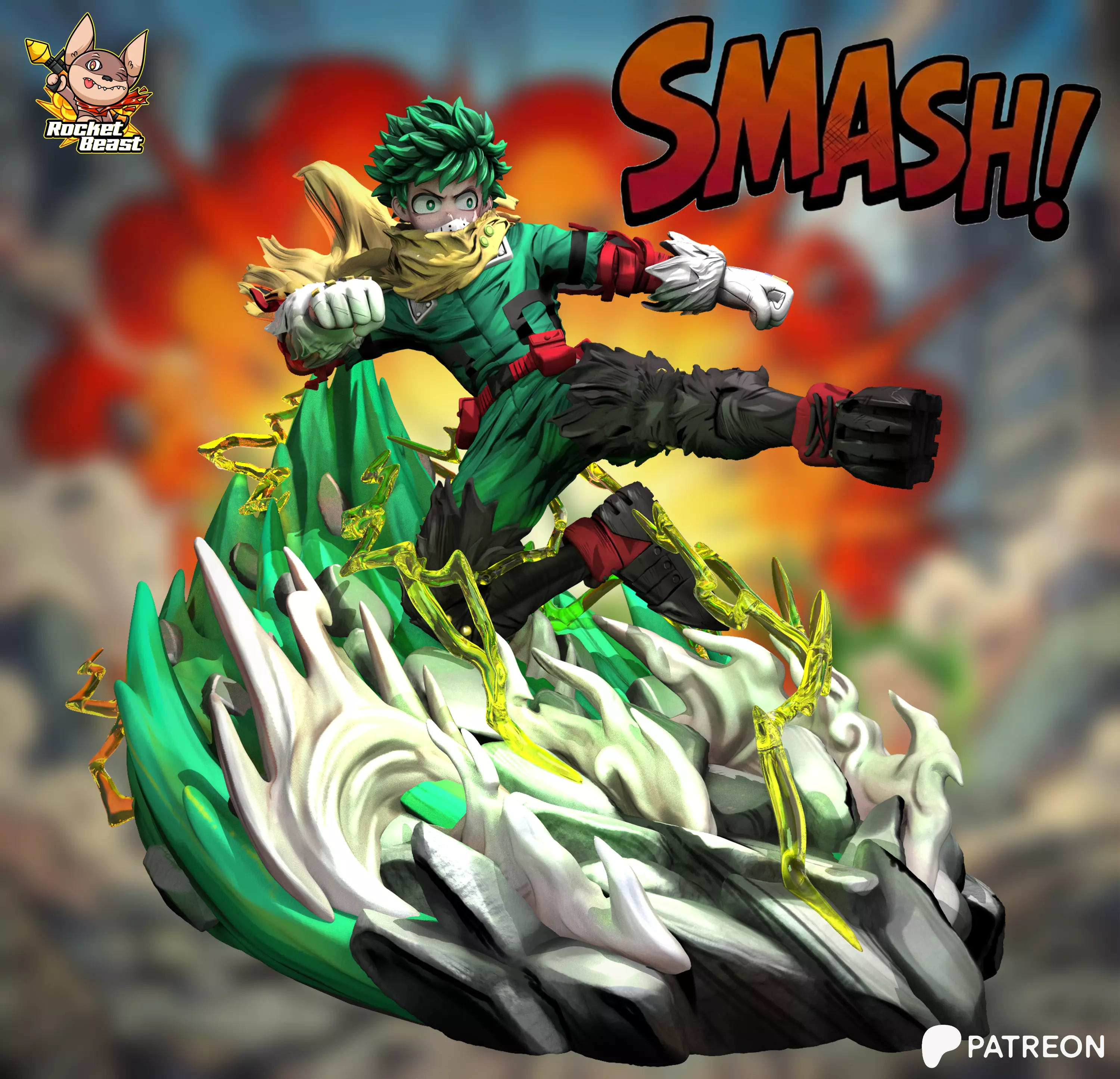 Midoriya - MyHeroAcademia 3D print model