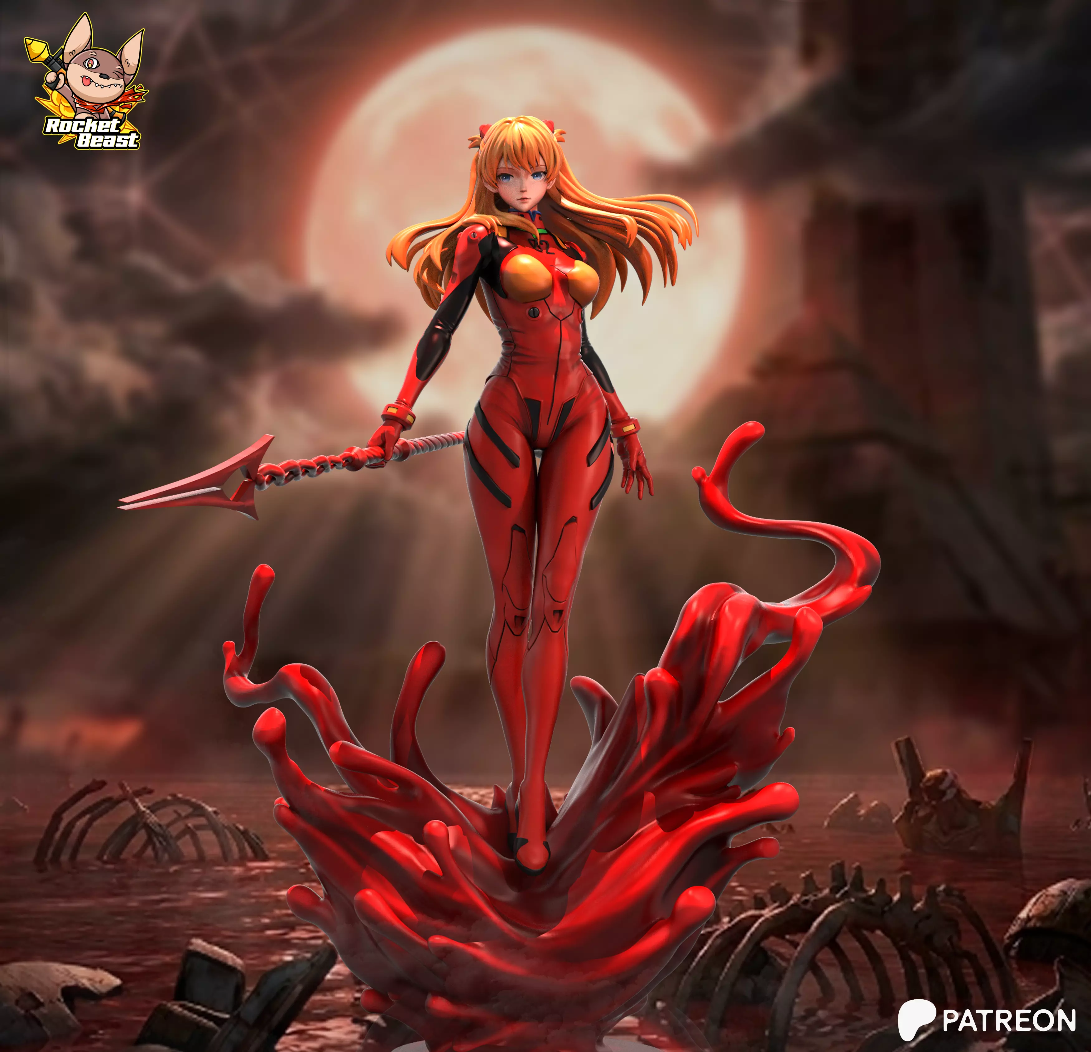 Asuka - Evagelion 3D print model