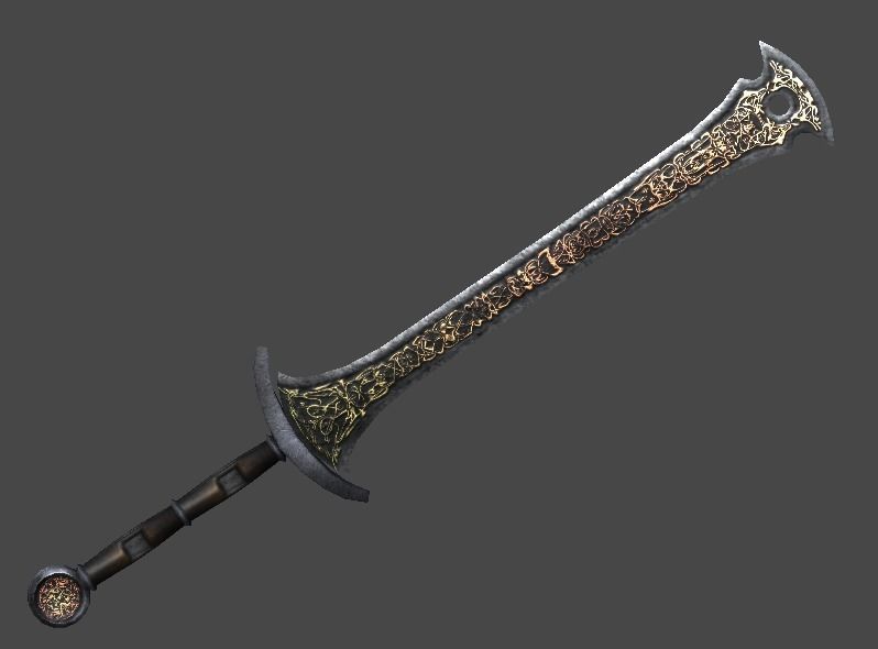 Great Sword1 Low-poly 3D model_0