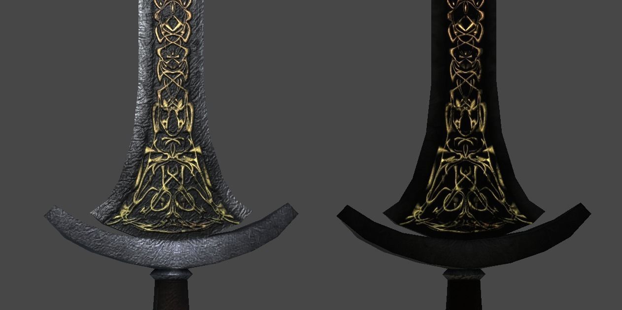Great Sword1 Low-poly 3D model_6