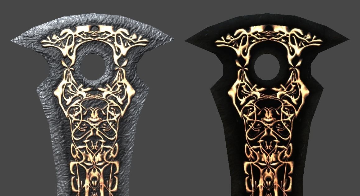 Great Sword1 Low-poly 3D model_4