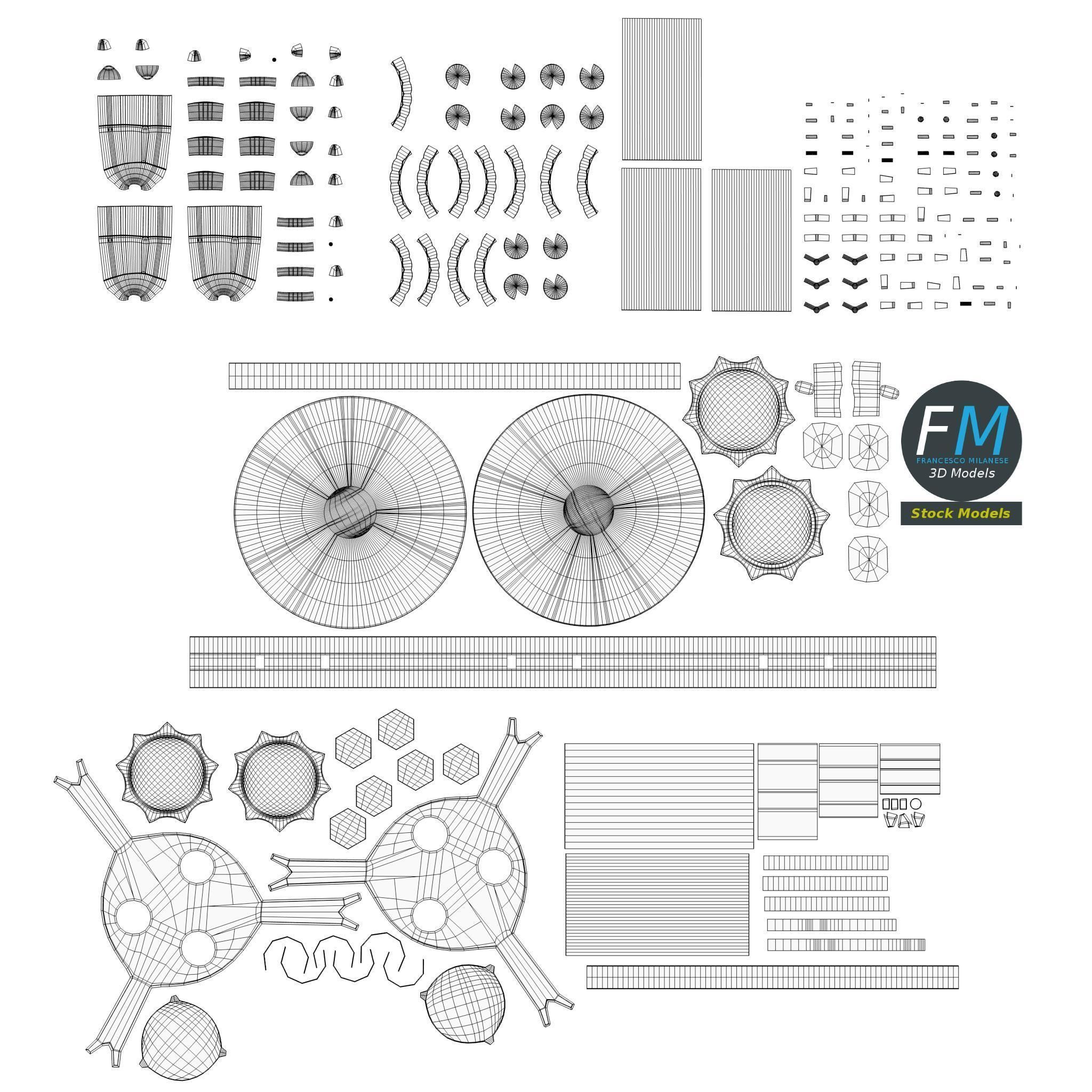 Telescope on tripod 3D model_19