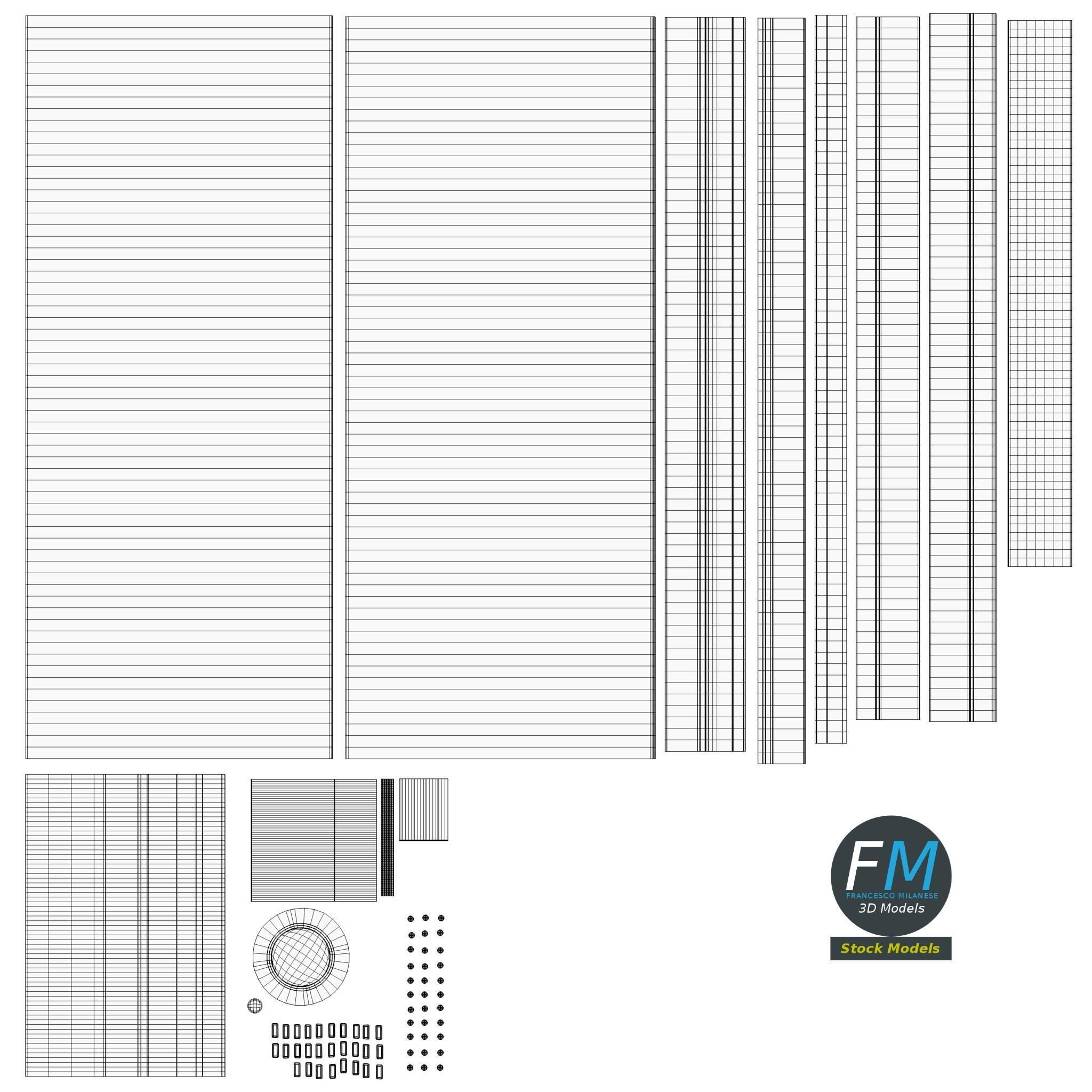Telescope on tripod 3D model_14