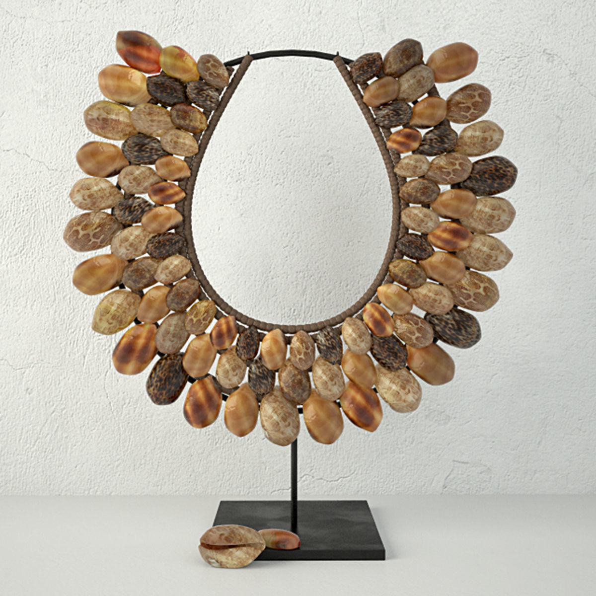 Native shell decor 3D model_3