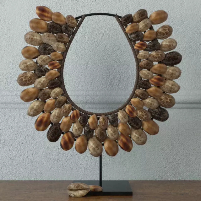 Native shell decor 3D model_0