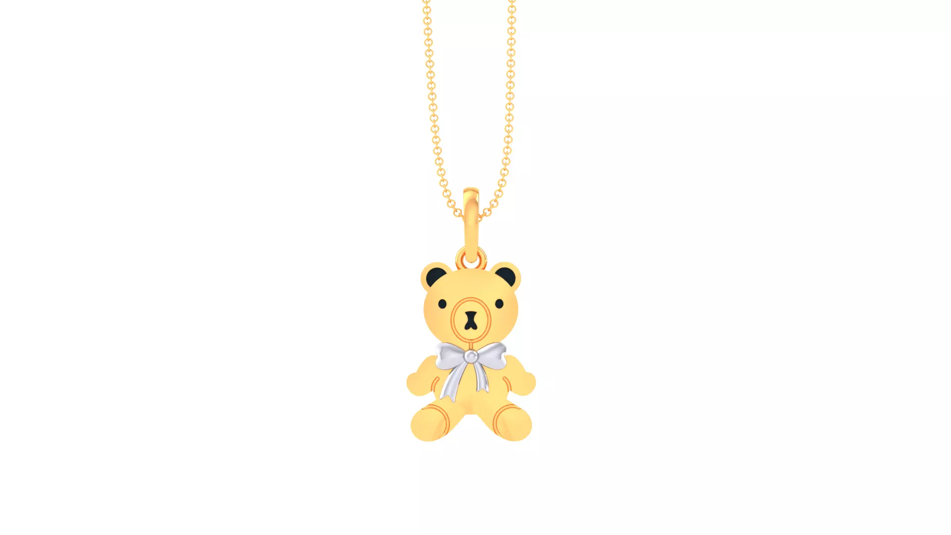 SILVER AND GOLD KIDS PENDANT 3D print model