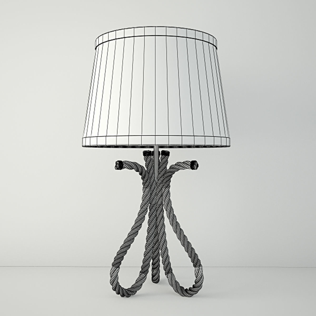Nautical Rope Table Lamps 2 3D model_4