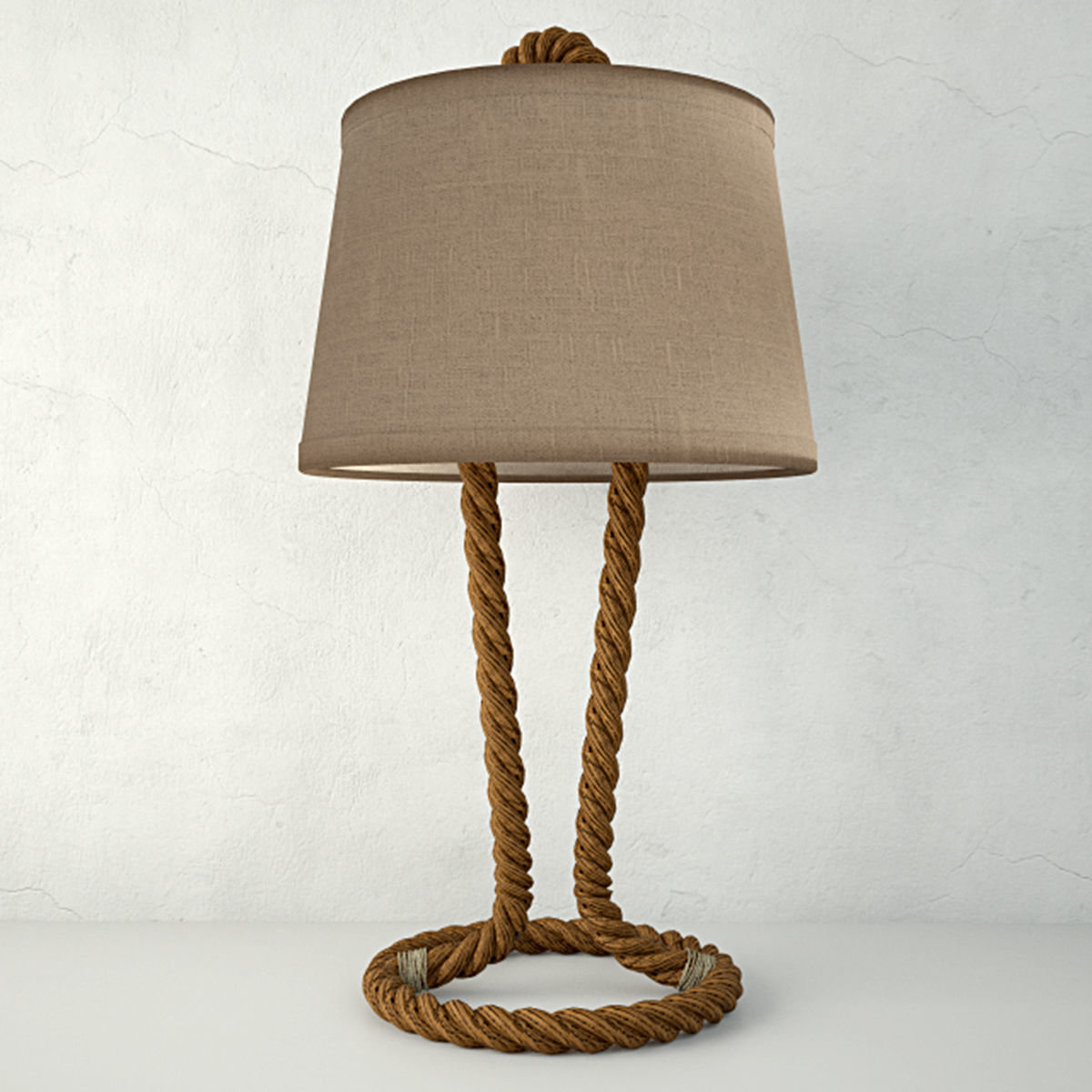 Nautical Rope Table Lamps 2 3D model_1