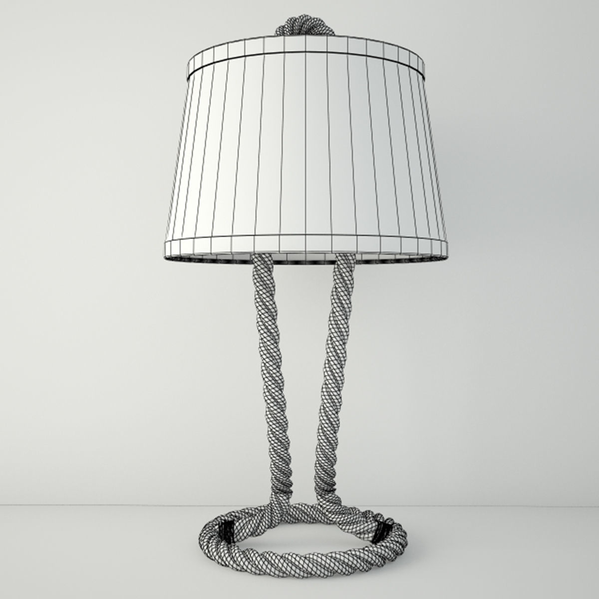 Nautical Rope Table Lamps 2 3D model_2