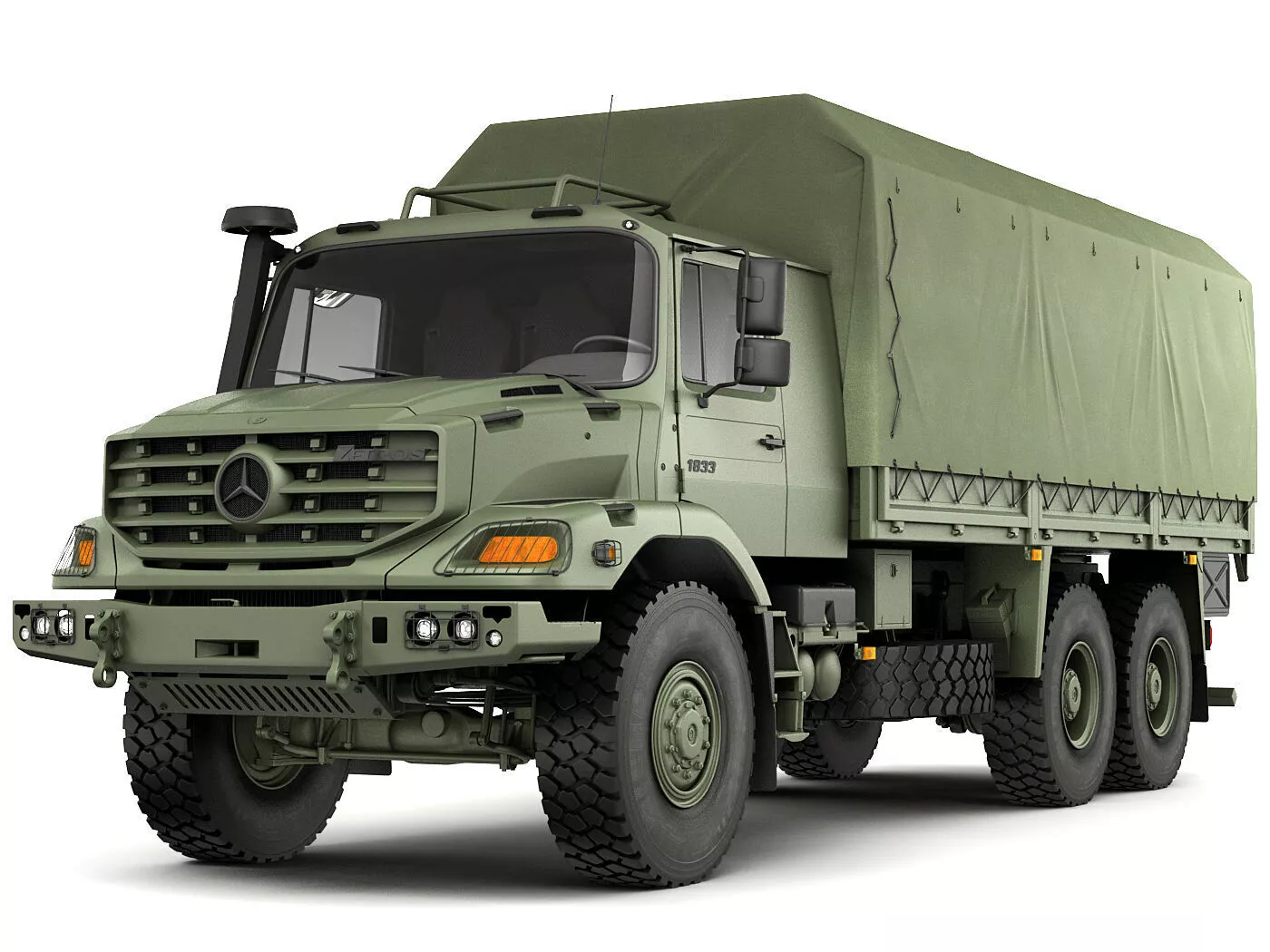 Mercedes Zetros Military 6X6 3D model