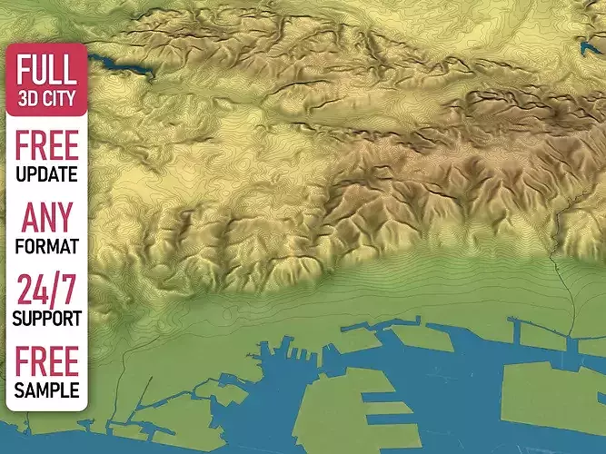 Kobe - Topography Terrain