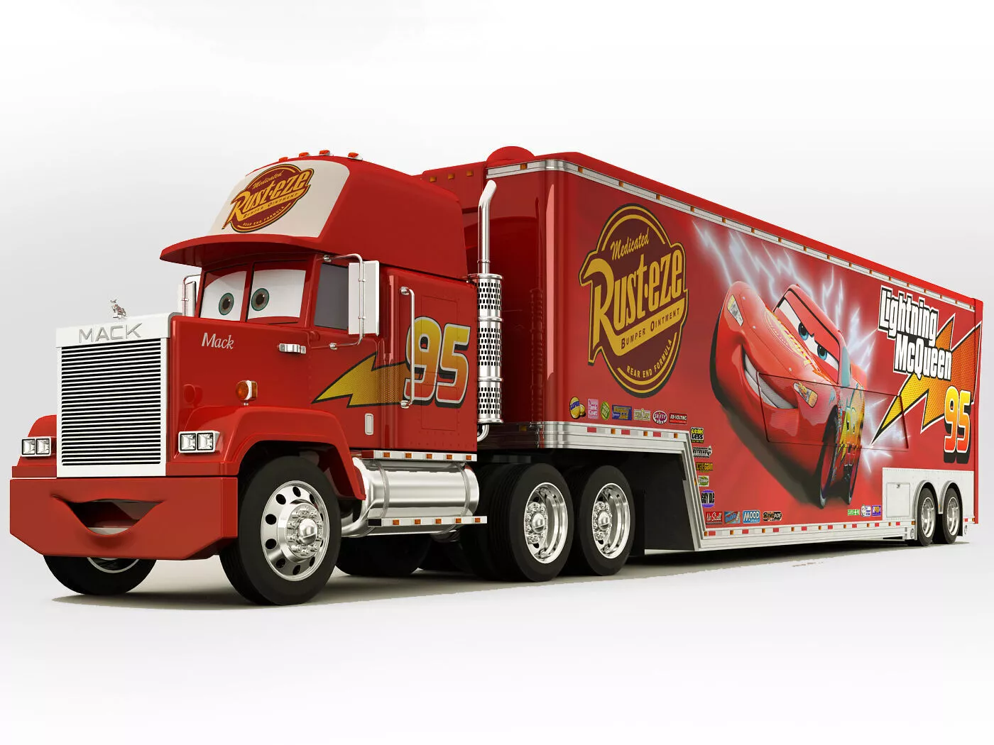 Truck Cartoon 3D model