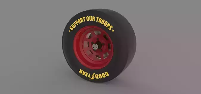 NASCAR wheel 3D model