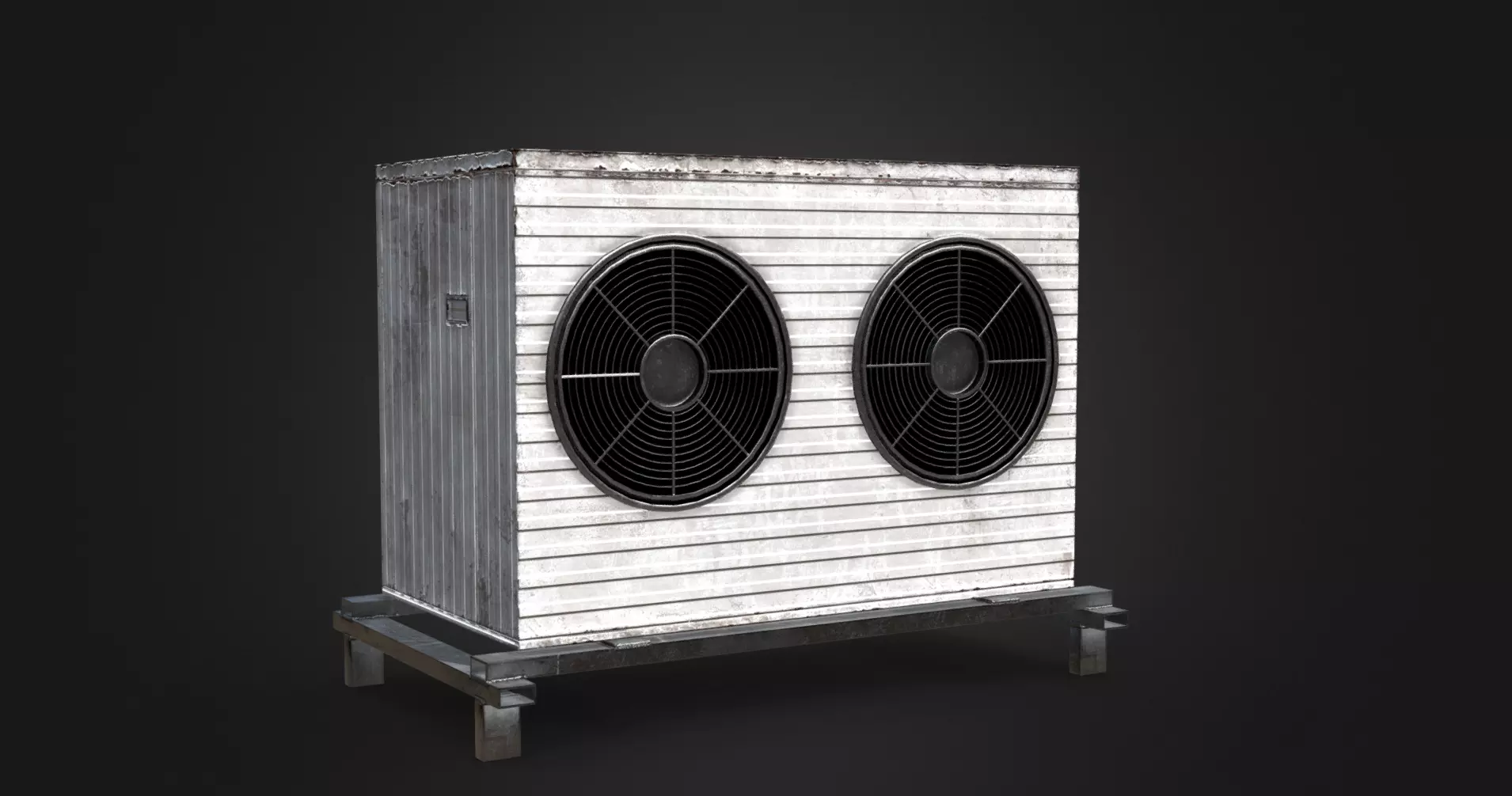 Air Conditioning Low Poly 3D Model Free low-poly 3D model