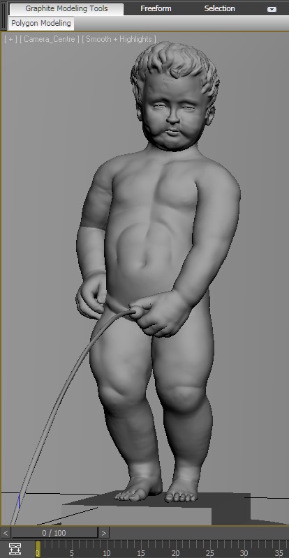 Manneken Pis 3D model_4