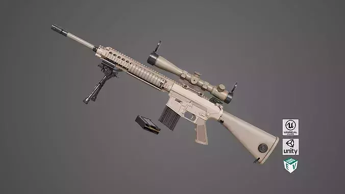 Sniper 07 Sandal Generic All PBR Unity UE Textures