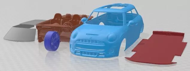 Mini John Cooper Works 2015 Printable Car 3D print model