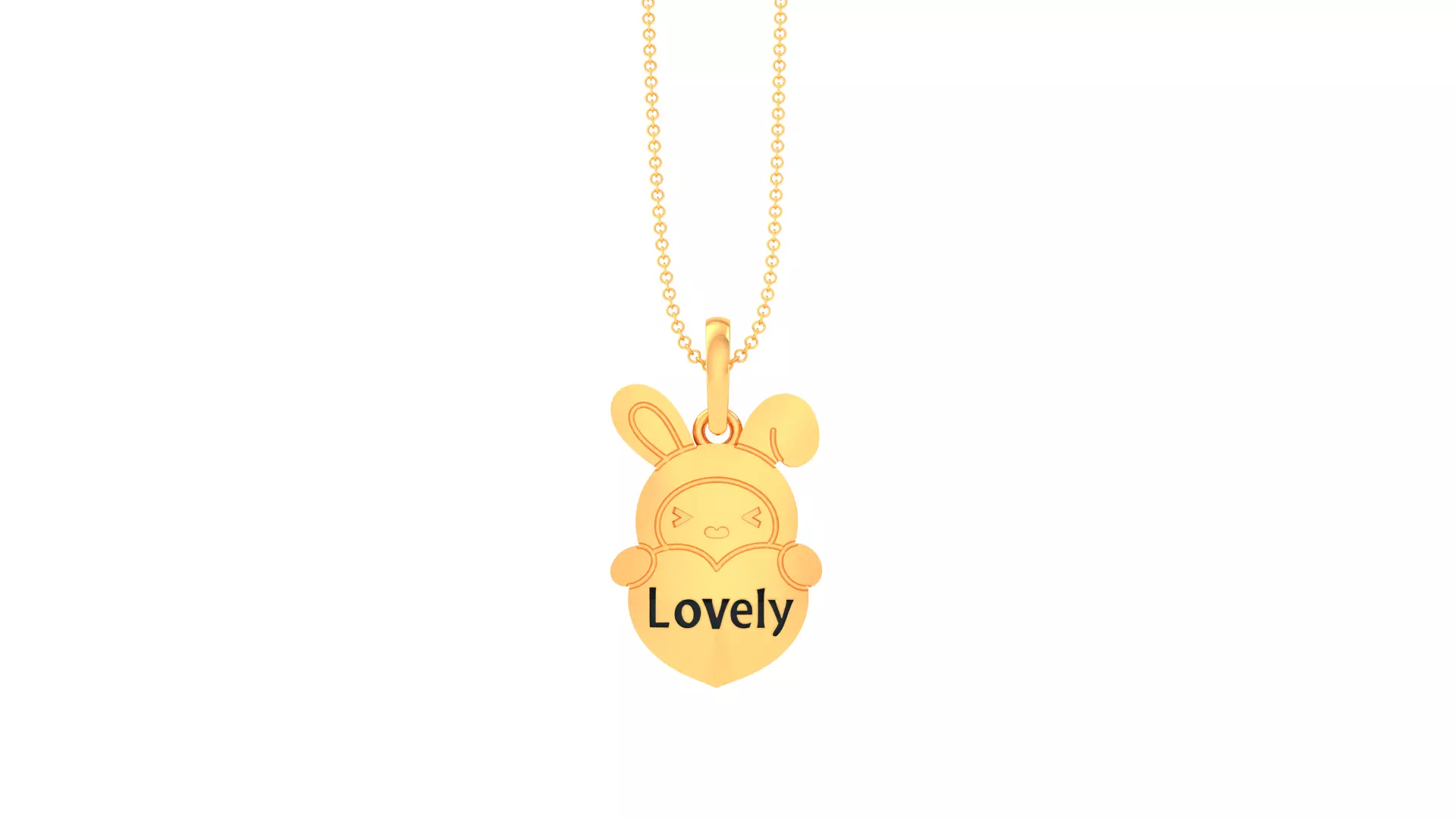 SILVER AND GOLD KIDS PENDANT 3D print model