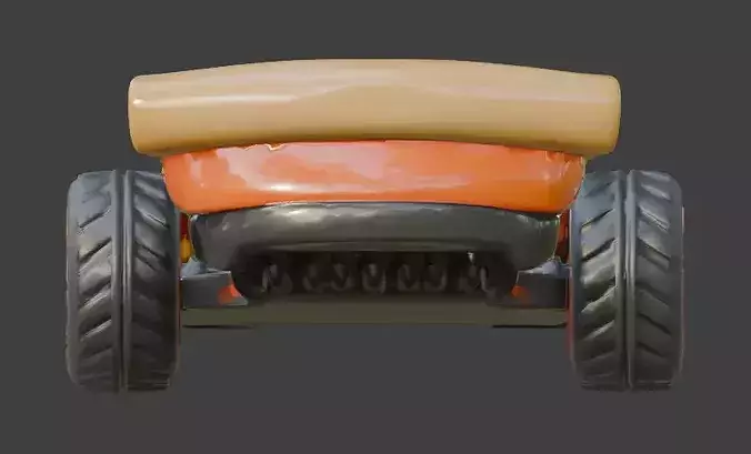 Pizza Delivery Sport Racer 3D Model Low-poly 3D model 5