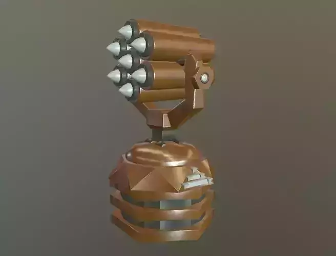 defense tower Low-poly 3D model