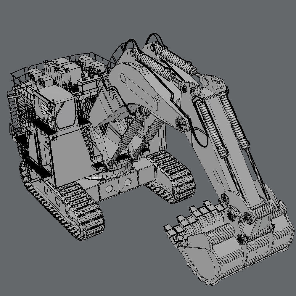 Komatsu PC8000 3D model_7