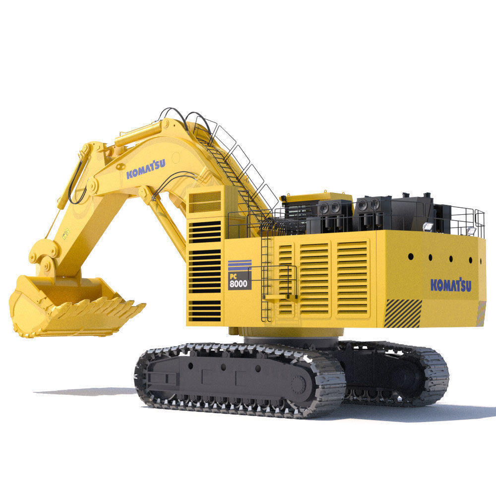 Komatsu PC8000 3D model_4