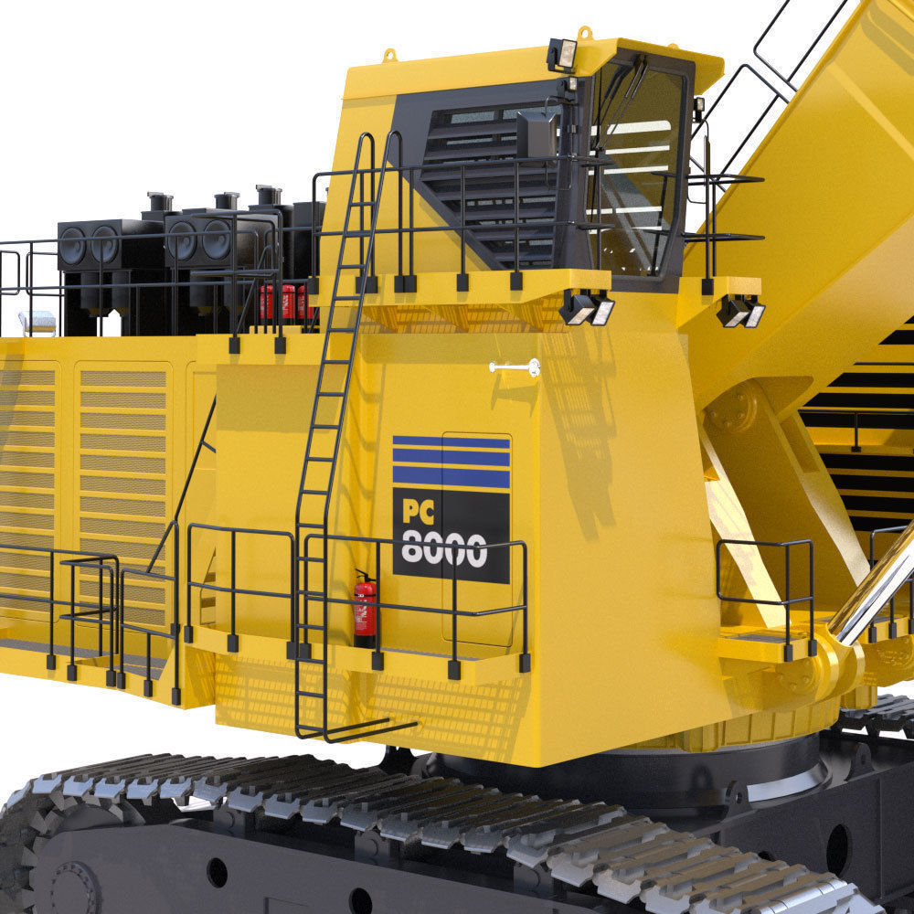 Komatsu PC8000 3D model_5