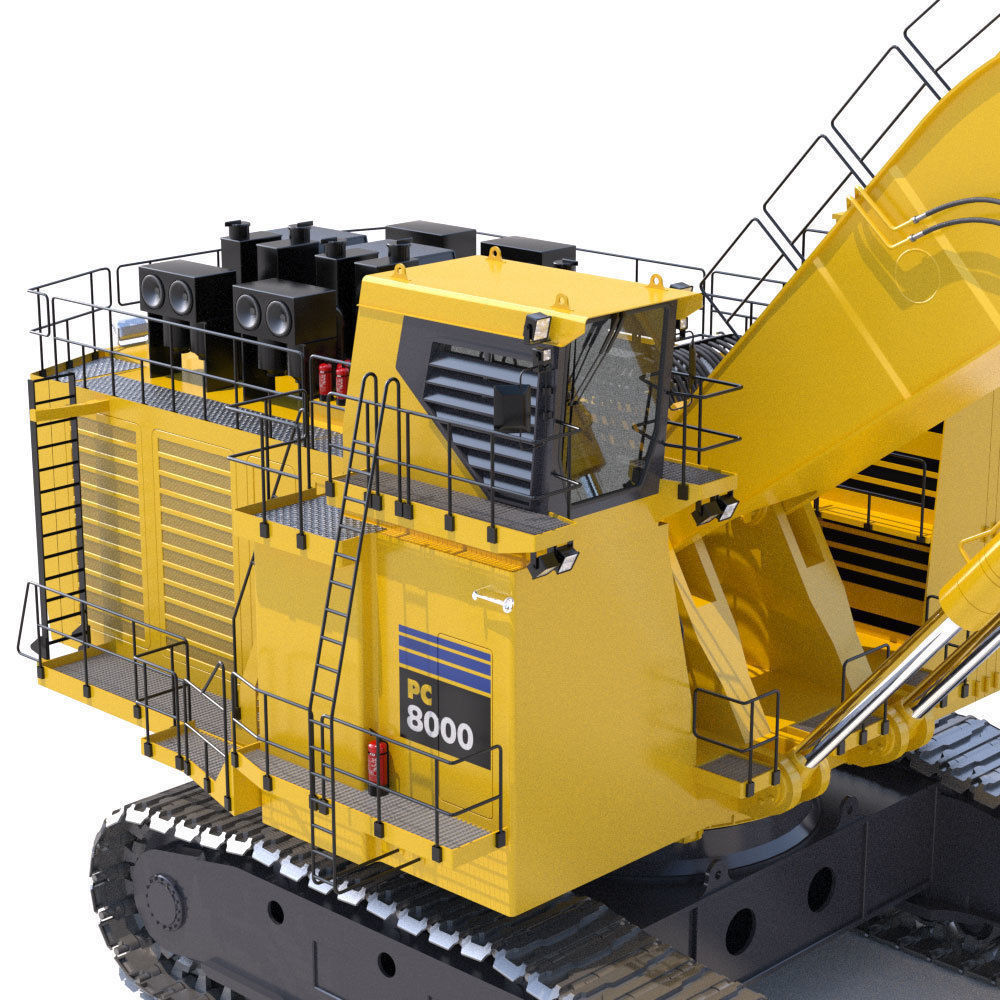 Komatsu PC8000 3D model_12