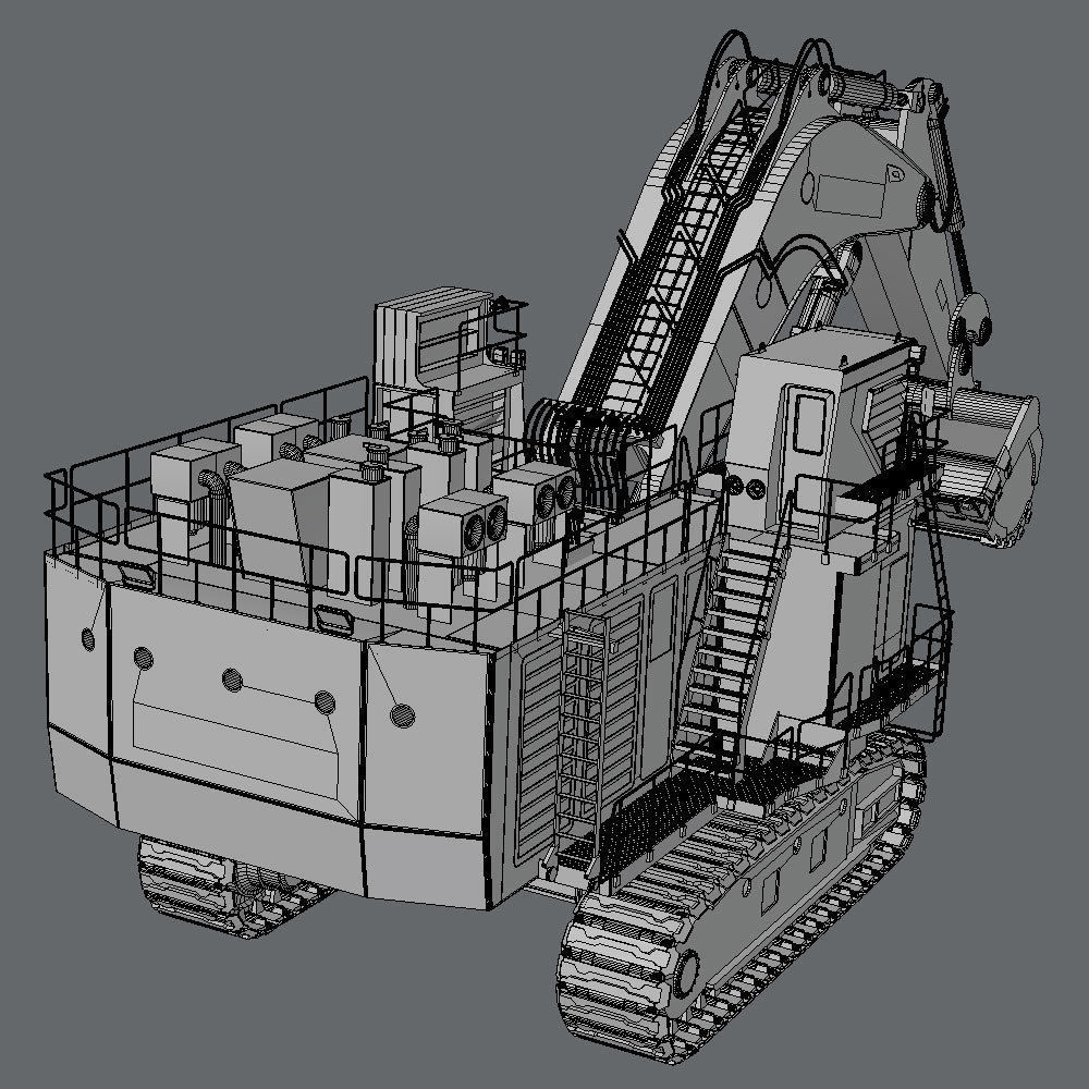 Komatsu PC8000 3D model_6