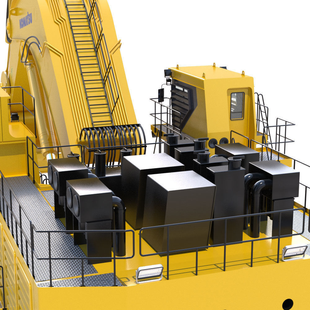 Komatsu PC8000 3D model_10