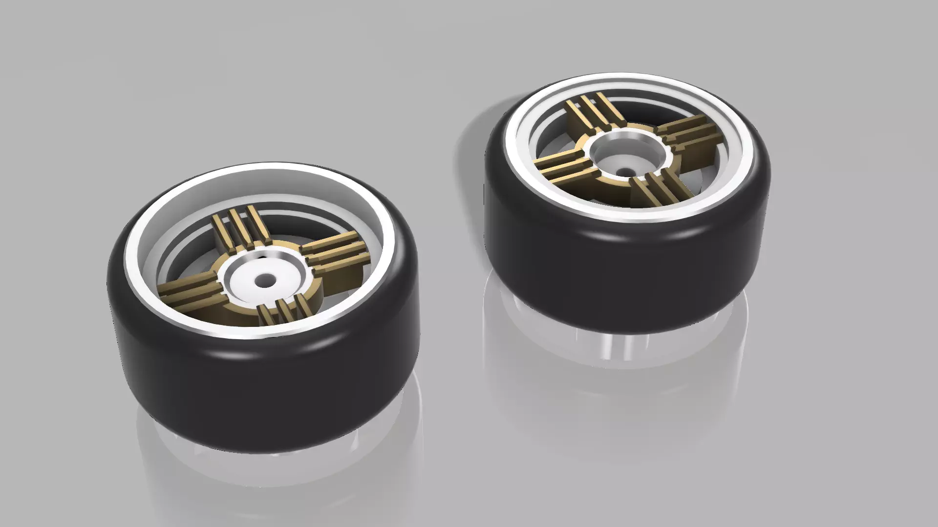 DEVIL SHADOW JDM 2 pack wheels set in Hot Wheels scale 3D print model