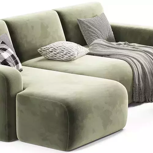Bonent Modular Sofa by Divan 3D model 6