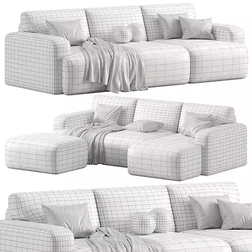Bonent Modular Sofa by Divan 3D model 7