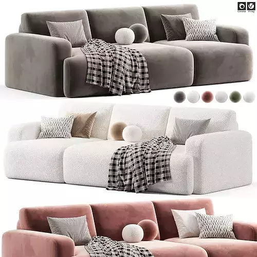 Bonent Modular Sofa by Divan 3D model 5