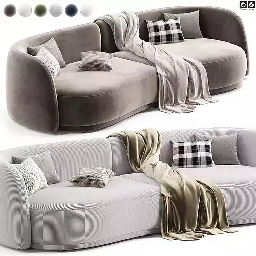 Dantonehome Ivoire Sofa 3D model 3
