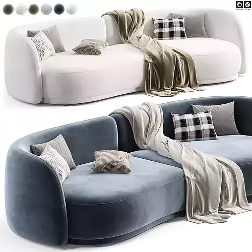 Dantonehome Ivoire Sofa 3D model 5