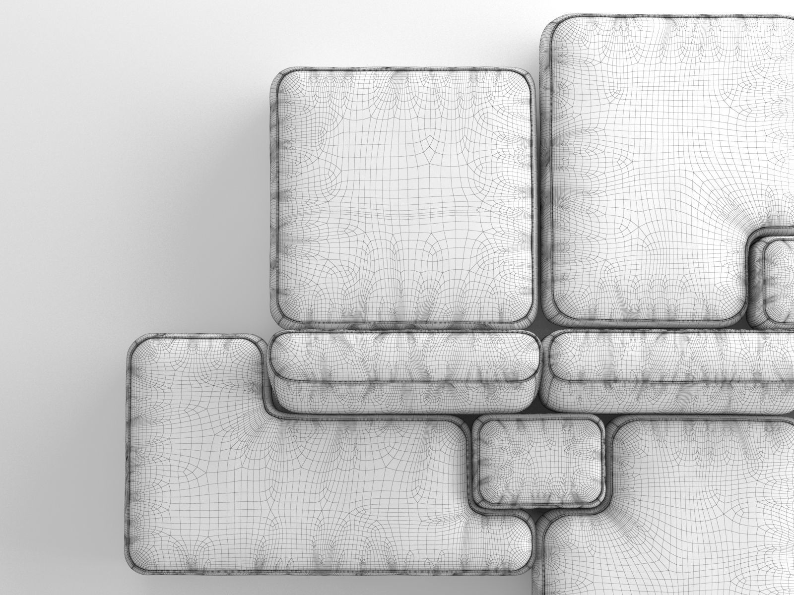Cloud Sofa 3D model_4