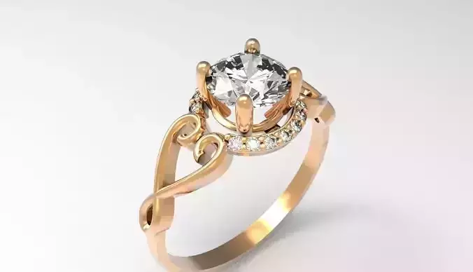 Engagement fashion ring