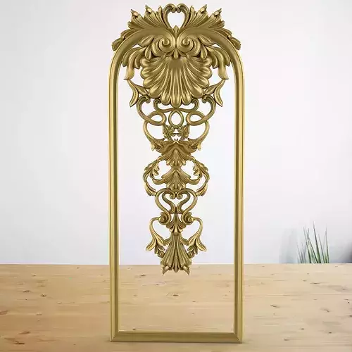 Luxurious Classic Ornate Panel - Baroque Style CNC Relief STL
