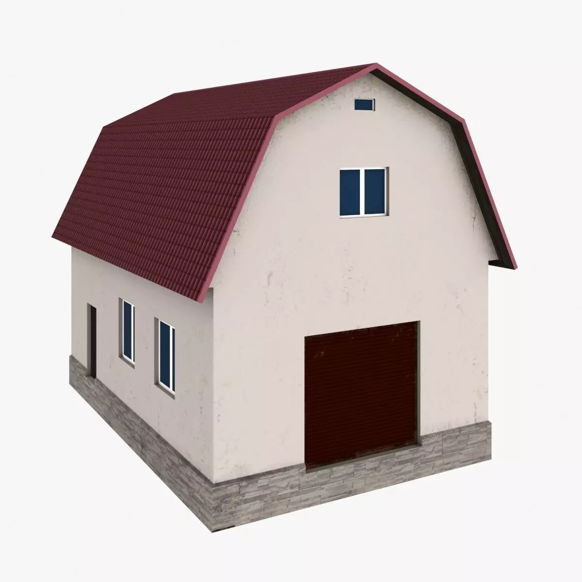 Residential Building Low Poly free VR / AR / low-poly 3D model | CGTrader