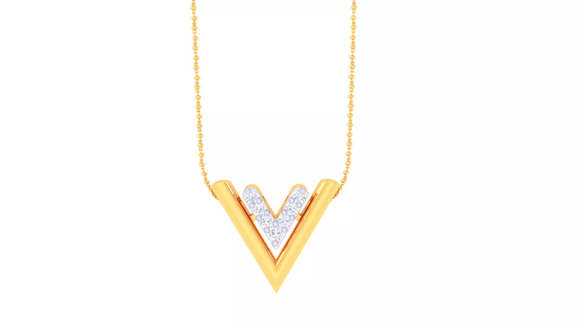 SILVER AND GOLD KIDS PENDANT 3D print model