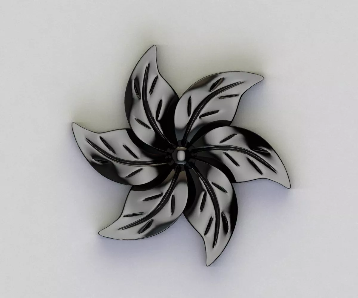 Hexa-Petal Turbine Emblem 3D print model